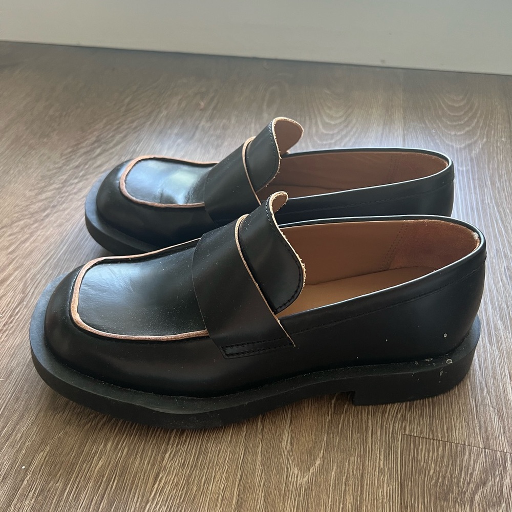 Women’s camperlab camper black mil 1978 Black Leather Loafers